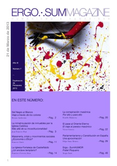 ERGO.·.SUM MAGAZINE 7 (Equinoccio de Primavera 2013) ERGO.·.SUM MAGAZINE 7 (Equinoccio de Primavera 2013)