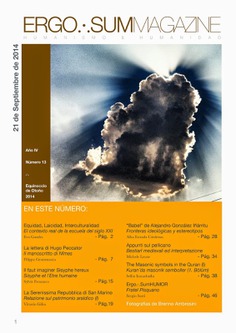 ERGO.·.SUM MAGAZINE 13 (Equinoccio de Otoño 2014) ERGO.·.SUM MAGAZINE 13 (Equinoccio de Otoño 2014)