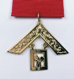 Medalla condecoración PAST MASTER (rojo)