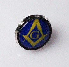 Pin Escuadra y compás con LETRA G en gota de resina Pin Escuadra y compás con LETRA G en gota de resina