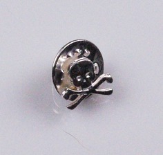Pin CALAVERA plateada Pin CALAVERA plateada