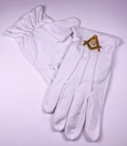 Guantes masónicos de ALGODÓN (talla L)