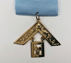 Medalla condecoración PAST MASTER (azul)