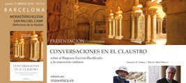 PRESENTACIÓN EN BARCELONA DE CONVERSACIONES EN EL CLAUSTRO
